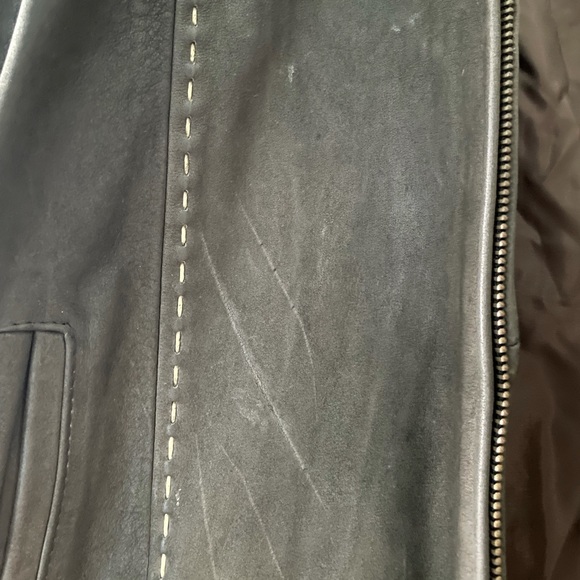 Edarly Leather Jacket with fur coating - Picture 5 of 9